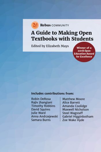 Cover image for A Guide to Making Open Textbooks with Students 